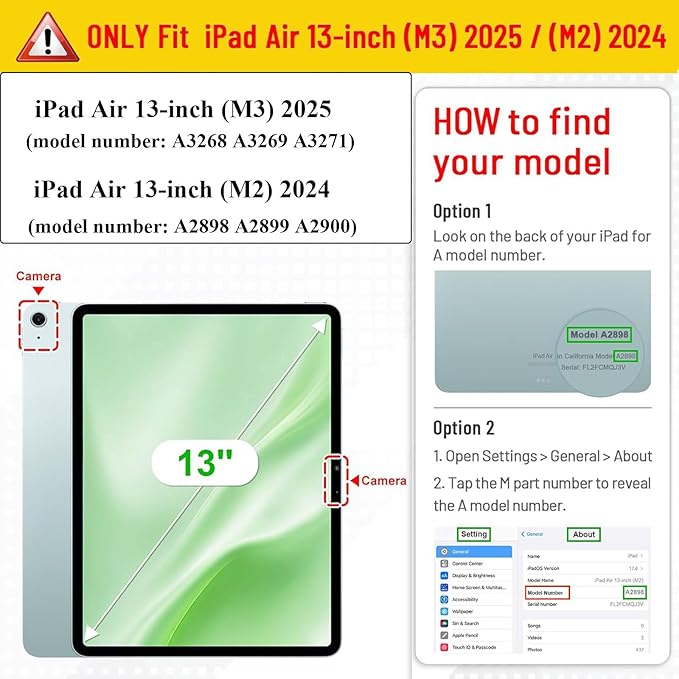 for iPad Air 13-inch Case M3/M2 (2025/2024) for Kids with Pencil Holder/Kickstand, Anti-Slip Handle Stand Lightweight Soft EVA Foam Shockproof Rugged Bumper Tablet Protective Cover, Rose