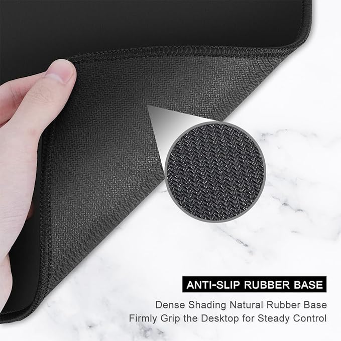 Auhoahsil Desk Mouse Pad, Oversized Forest Desk Mat 35.4 x 15.7 Inch, Extended Long Gaming Mousepad Non-Slip Rubber Base Stitched Edges XXL Ultra Large Thin Full Desk Pad for PC Laptop Gaming Work