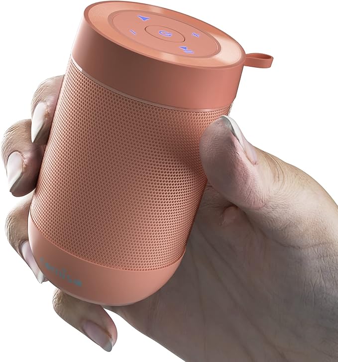 comiso Bluetooth Speaker, Portable Bluetooth Speakers with Wireless Stereo Pairing, Built in Mic, 360° HD Sound,IP65 Waterproof Speaker,Support TF Card, for Home/Party/Outdoor/Beach,Gift For Men/Women