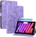 Case for iPad mini 7 2024 A17 Pro/iPad mini 6 2021 8,3 inch, Auto Wake/Sleep Supports Pencil Pro and Pencil(USB-C) Magnetic Clasp Stand, Purple