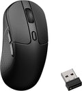 Keychron M3 8K Wireless Mouse, PixArt 3950 Sensor Launcher WEP 30,000 DPI Supports 2.4 GHz/Bluetooth 5.3, 79g Ultra-Light Ergonomic Design Up to 140 Hours Using for PC Mac Laptop - Black