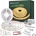 Led Strip Lights 65.6ft Warm White Dimmable Led Light Strip Flexible Rope Lights Kits with 24v Etl Power Supply, Adhesive Clips, Dimmer Switch and Connectors for Indoor Decor