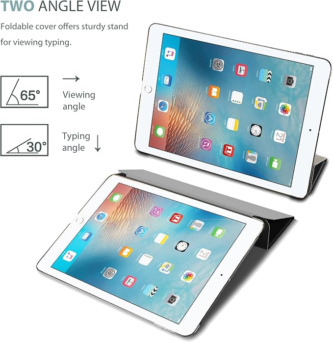 ProCase Smart Case for 10.5” iPad Air 3rd Generation 2019 / iPad Pro 2017, Slim Stand Cover with Translucent Frosted Back for iPad Air 3 -Grey