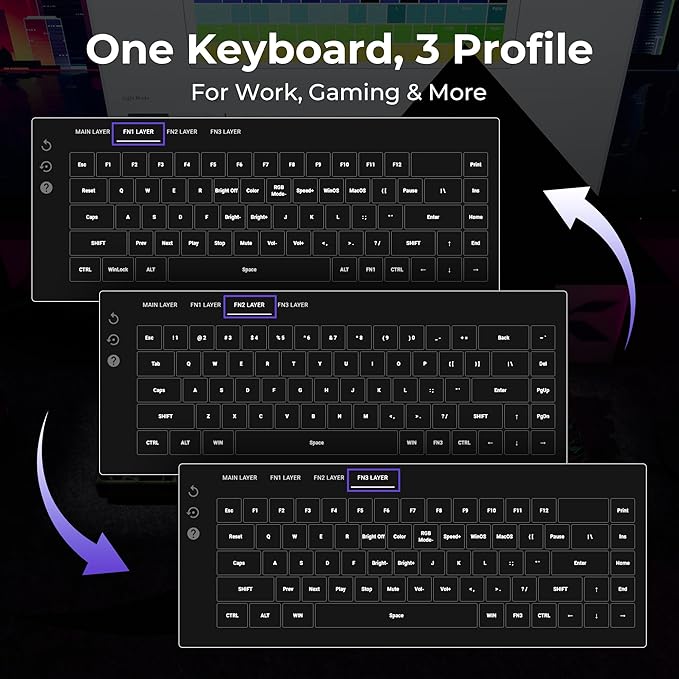 XVX HE68 Max Rapid Trigger Keyboard 60% Percent,Hall Effect Keyboard with Gateron Magnetic Jade Max Switch,CNC Aluminum Frame Custom Mechanical Key Board for PC/Laptop/Xbox/PS4/PS5, Black Phantom