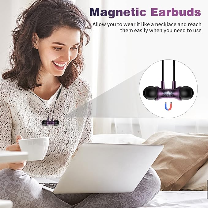 COOYA USB C Headphone Type C Wired Earbuds for iPhone 17 16 15 Pro Max iPad 10 Air 6 Pixel 9 8 Magnetic Bass Noise Canceling In-Ear Earphone+Mic for Samsung Galaxy S26 Ultra A16 S25 S23 for OnePlus 13