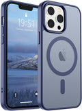 SUPFINE Magnetic for iPhone 13 Pro Max Case (Compatible with MagSafe) (Military Grade Drop Protection) Slim Translucent Matte Shockproof Phone Cover,Lavender Gray