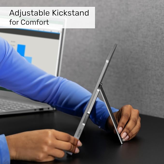 SideTrak Solo Essential 15.6" Portable Monitor for Laptop with Protective Sleeve | FHD Dual Screen w/Kickstand, USB & HDMI Laptop Screen Extender | Compatible with Mac, PC, Chrome
