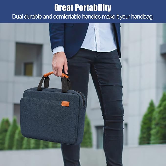 MoKo 9-11 Inch Tablet Sleeve Case, Protective Handle Shoulder Bag Fits New 11inch iPad Air M4 2026/Pro M5/M4, iPad A16 2025, 10th/Air 5/4th 10.9, iPad 9/8/7th 10.2, Tab S8/S9 11, Indigo