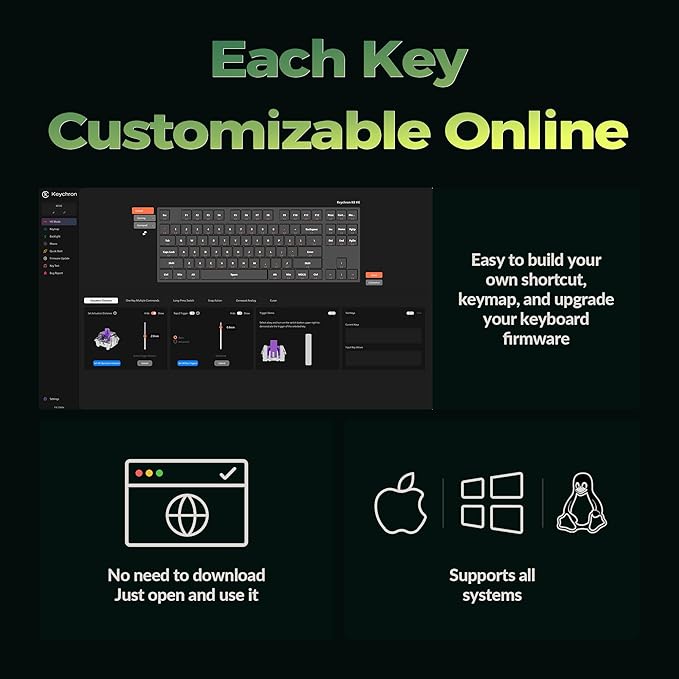 Keychron K8 HE TKL Wireless Mechanical Keyboard Hot Swappable Hall Effect Magnetic Switches 2.4 GHz/Bluetooth/Wired QMK/VIA Custom RGB Backlit Aluminum for Mac Windows Linux-Black