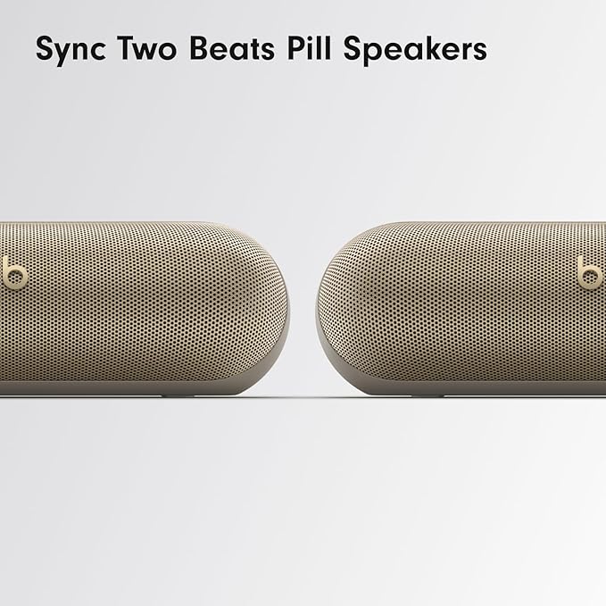 Beats Pill - Wireless Bluetooth Speaker with AppleCare+ (2 Years) - Champagne Gold