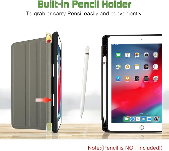 for iPad Air 2/1 Case 2014/2013, for iPad 5Th/6Th Generation Case 2017/2018, Slim fit iPad Cases 5th/6Th Generation 9.7-inch, 4 Viewing Angles/Typing Stand/Pencil Holder, Oil Painting Flowers