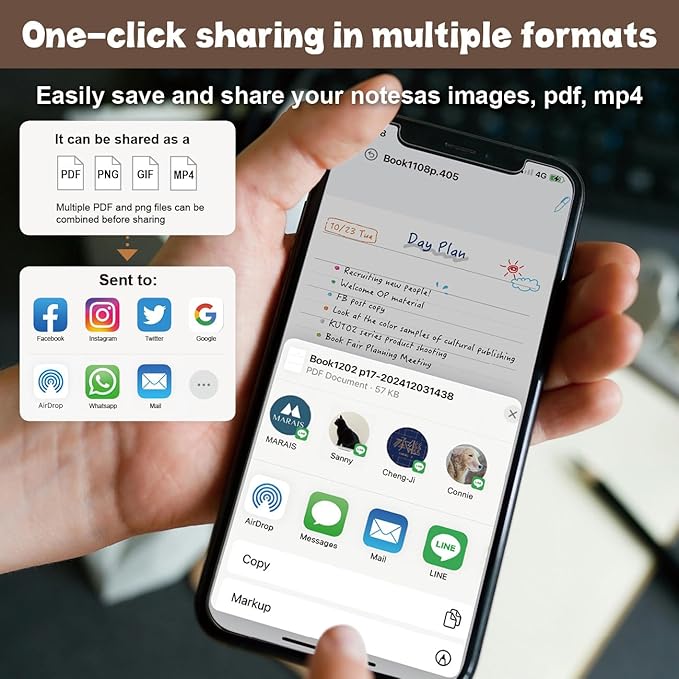 Ophaya Sync Smart Pen and A5 Notebook(5-Pack) for Note Taking| Gifts for Adults Women Men Coworkers Teachers Students Guest Friends | Sync Notes to Phone/Tablet Instantly/Convert to Text