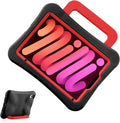Kids Case for iPad mini 7 (A17 Pro) 2024 /iPad Mini6 2021, Light Weight Heavy Duty/Shockproof/Drop Proof with Handle/Kickstand, Child Friendly Cover for iPad mini 7th/6th Gen 8.3inch (red)