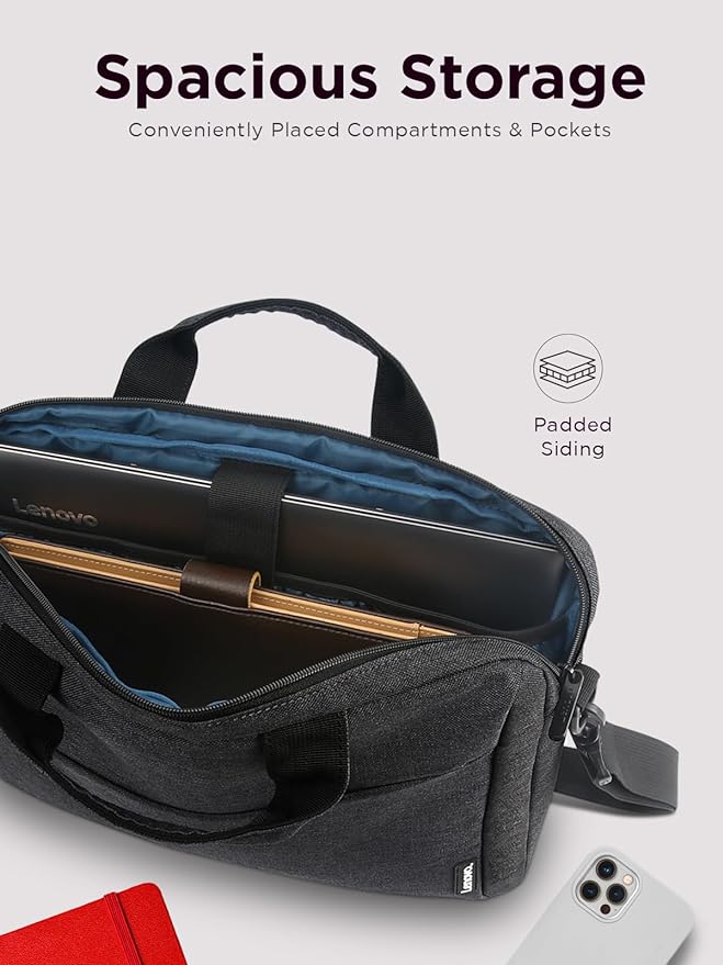 Lenovo Laptop Carrying Case T210, 15.6-Inch Laptop and Tablet, Sleek Design, Durable and Water-Repellent Fabric