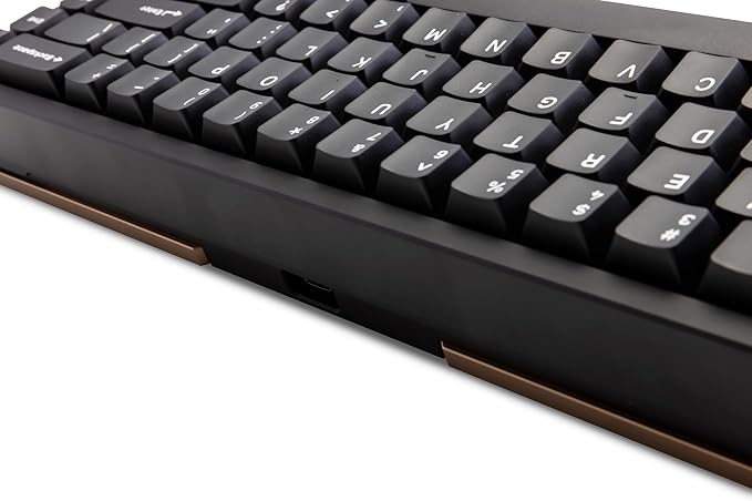 KEEBMONKEY WOBKEY Zen 65 65% Quick Release Wireless Mechanical Keyboard with RGB, CNC Aluminum Case, Hot-Swappable, VIA Support, BT/2.4G/USB-C Gaming Keyboard for Mac/Windows (Lite Black)