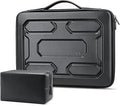 DOMISO Laptop Hard Case 15-16 inch Waterproof Shockproof Hard Shell Laptop Sleeve with Handle & Storage Pocket, Compatible with MacBook, HP, Dell, Black