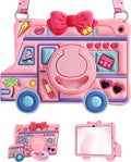 for Samsung Galaxy Tab A9 Plus Case - for Girls Cute Girly Kawaii 3D Cartoon Design with Rotating Stand Handle & Shoulder Strap Silicone Cover for Samsung A9 Plus Tablet Cases 11 Inch