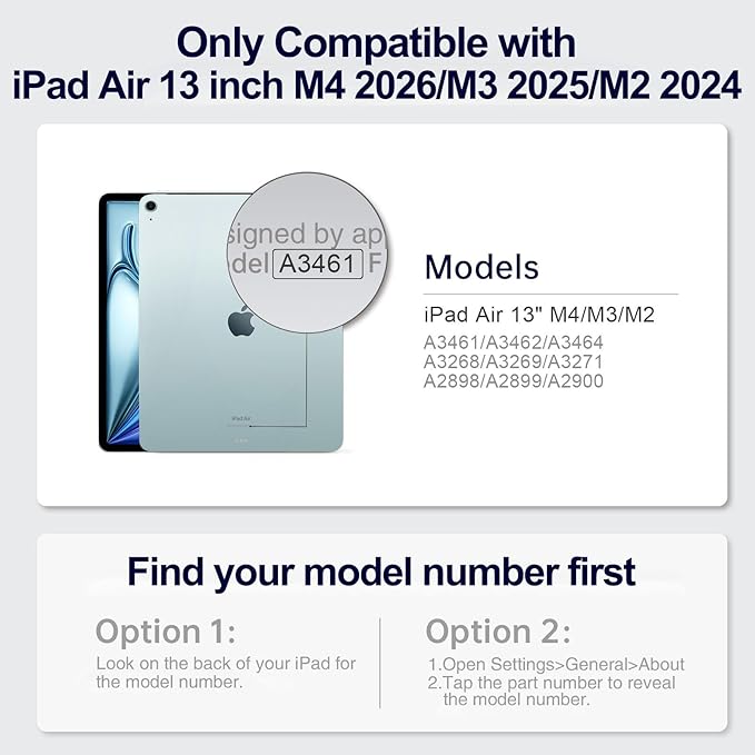 Handmade Case for iPad Air 13 Inch M4/M3/M2 (2026/2025/2024) with Pencil Holder Pocket,Magnetic Closure,Multi Angles Stand,Typing Angle,Folio Protective Cover,Auto Sleep/Wake,Dark Brown