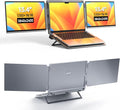 Intehill 4K Laptop Screen Extender, 13.4" Dual Screen Monitor for Laptop, 3840x2400 Anti-Glare Portable IGZO Display, 100% sRGB 500 Nits Brightness Foldable Plug-Play Portable Travel Monitor, LR13U