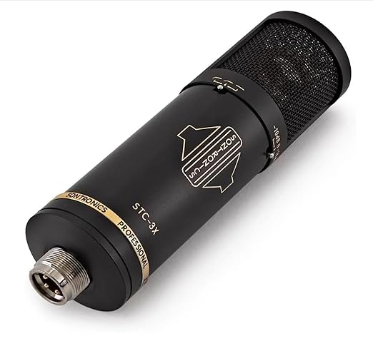Sontronics STC-3X Professional 3-Pattern LDC XLR Studio Condenser Microphone. Broadcast, Podcast & Recording Vocals. Shock Mount, Pop Shield & Cable. Lifetime Mic Warranty - Designed in UK – Black
