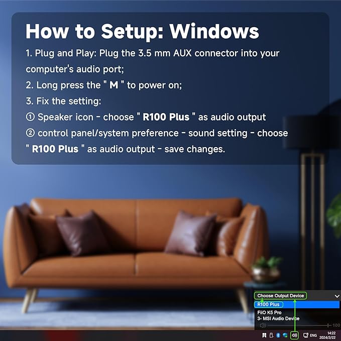 SOULION Bluetooth Computer Speakers with Dynamic LED Light, USB Plug & Play PC Speakers with Switch Button, Clearly Sound Soundbar for Desktop Laptop Monitor MG(USB-C to USB Adapter Included)