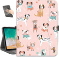 for iPad (A16) 11Th/10Th Generation Case 2025/2022, Cute Dog for iPad Case 11Th/10Th Generation, iPad 10Th/11Th Gen Cases Cover Pencil Holder/Hand Strap/Pocket/Adjustable Stand, Pink Dogs