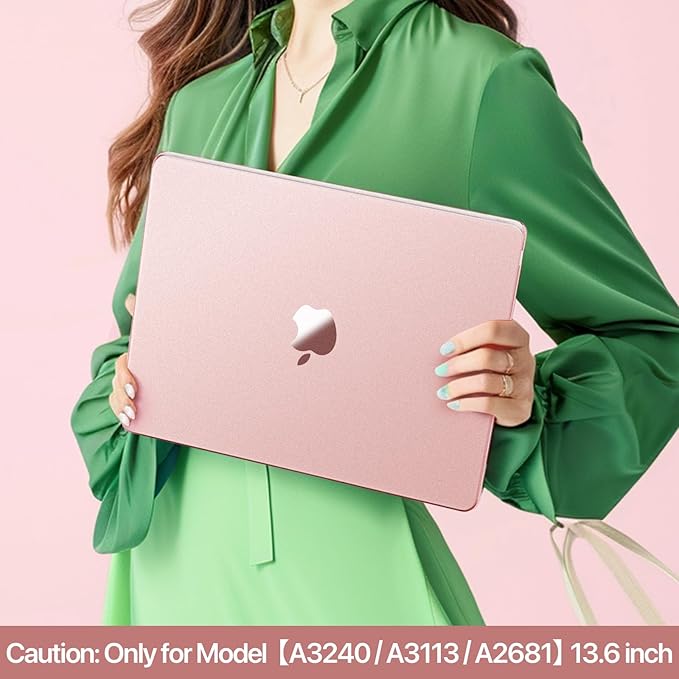 Soonjet Matte Case for MacBook Air 13/13.6-inch (M5/M4/M3/M2, 2022–2026 A3449 A3240 A3113 A2681), Lightweight | Scratch & Fingerprint Resistant | Closes Seamlessly | Ideal for Work, Travel & Study