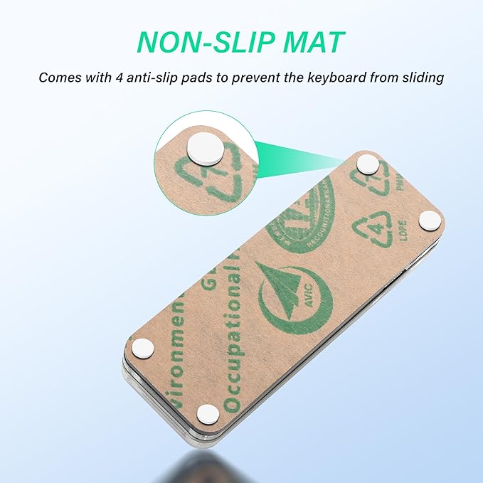 SinLoon Mini Programmable Mechanical Keyboard with 3 Keys & 1 Control Knob for Macro Shortcuts | PC Setup for Multi-Device Use | Portable, Hot-Swappable Macro Keyboard for Gaming, Office, Bea
