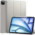 DTTO for iPad Pro 11 Inch 4th/3rd/2nd/1st Generation 2022/2021/2020/2018 Case, Also Fit iPad Air 11-Inch/5th/4th Gen, Slim Lightweight Trifold Stand Soft Back Cover，Auto Sleep/Wake,Silver
