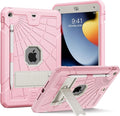 SIBEITU Case Compatible with iPad 9th Generation for Kids, with Pencil Holder Stand, Heavy Duty Rugged Case for iPad 10.2 inch