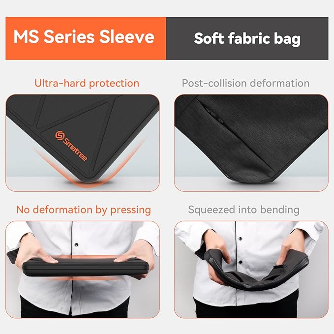 Smatree MS82T Hard EVA Protective Sleeve with Stand Compatible for 15.6 inch HP Pavilion Laptop 15t-eg300, for HP Pavilion 15, for Pavilion Laptop - 15z-eh300 Waterproof Sleeve
