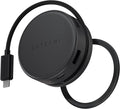 Satechi OntheGo™ 7-in-1 USB-C Hub, Compact Magnetic Multiport Adapter, 100W PD, HDMI 4K/60Hz, Gigabit Ethernet, 2×USB-A 5Gbps, SD/microSD Reader, Coiled Cable, for Mac & Windows – Space Black