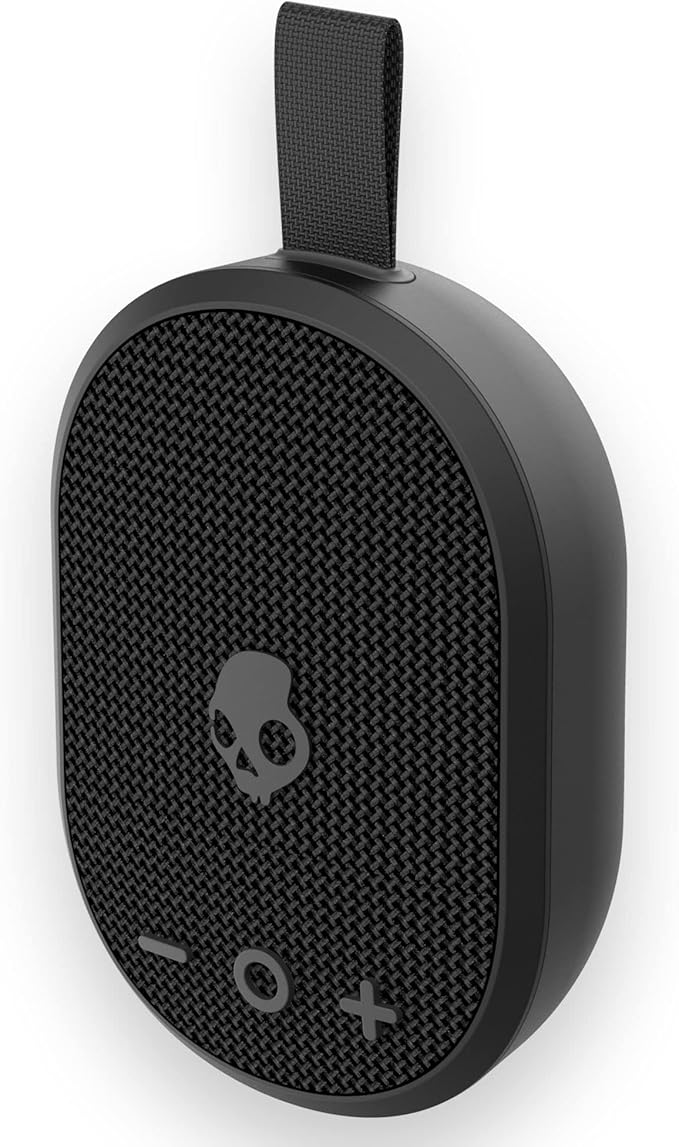 Skullcandy Ounce Wireless Bluetooth Speaker - IPX7 Waterproof Mini Portable Speaker with 16 Hour Battery, Downward Firing Passive Radiator, and Ballistic Nylon Carry Strap