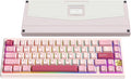KEEBMONKEY WOBKEY Zen 65 65% Quick Release Wireless Mechanical Keyboard with RGB, CNC Aluminum Case, Hot-Swappable, VIA Support, BT/2.4G/USB-C Gaming Keyboard for Mac/Windows (Ultra Pink Gold)