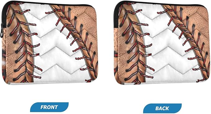 Baseball Laptop Case Sleeve, Retro Baseball Pattern Shockproof Protective Computer Carrying Cover, Briefcase Handbags 13-13.3inch Laptop Sleeve Bag