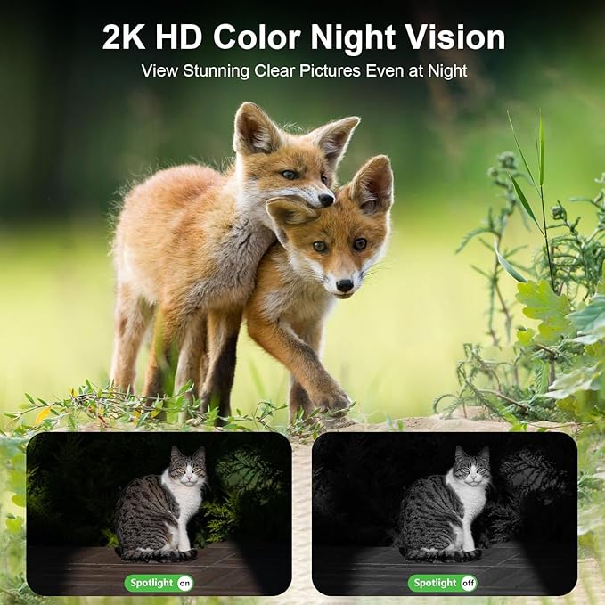 4G LTE Cellular Solar Security Camera Wireless Outdoor, No WiFi Security Camera, 64GB SD Card (2X Storage Than 32G), Free Cloud Storage(Need Apply), PIR Motion Sensor, Built-in SIM Card for Barn Farm