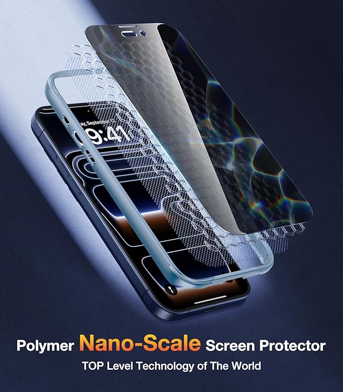 Diaclara Magnetic Designed for iPhone 17 Pro Case 6.3'' [Full Camera Protection] Full Body Bumper,[Compatible with MagSafe] Phone Case w/Built-in Privacy Screen Protector,Blue