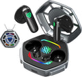 ANCwear TWS Wireless Earbuds Bluetooth 5.3 in Ear Light-Weight Headphones Mini Ear Buds Built-in Microphone with DIY Customizable Charging Case,Ultra-Light 3.5g for Teens,Young Adults (Black Hawk)