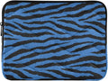 Laptop Case Sleeve, Blue Tiger Black Stripe Animal Print Shockproof Protective Computer Carrying Cover, Briefcase Handbags 15-16 inch Laptop Sleeve Bag