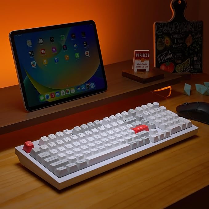Keychron Q5 Pro QMK/VIA Wireless Custom Mechanical Keyboard, Full Aluminum 96% Layout with Programmable Knob, Double-Gasket Design with Hot-swappable K Pro Brown Switch for Mac Windows Linux - White