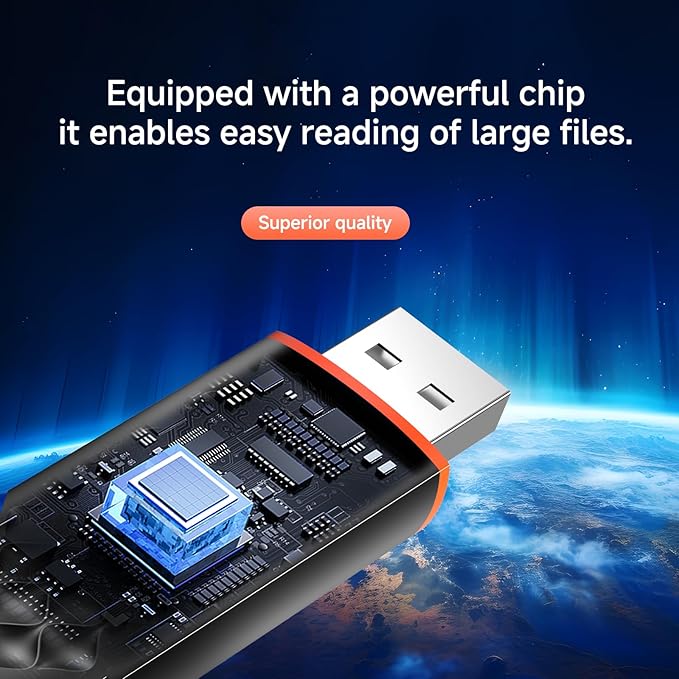 128GB USB Flash Drive,Up to 550MB/s External SSD Thumb Drive, USB 3.2 + Type C, for iPhone15/16/17, Android Phone, PS4/PS5/MacBook/iPad/SmartTV, Zinc Alloy Body