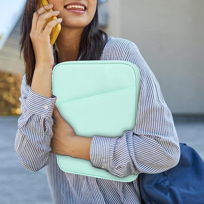 Dadanism 9-11 Inch Tablet Sleeve Bag Carrying Case for iPad 10.2 2021-2019, iPad Pro 11 2022-2018, iPad Air 5th/4th 10.9, iPad 10th Gen 10.9 2022, Galaxy Tab A8 S8 S6 Lite, Mint Green