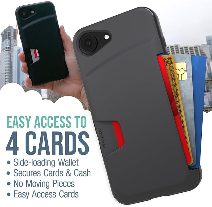 Smartish® iPhone 16 Pro Wallet Case - Wallet Slayer Vol. 1 [Slim + Protective] Credit Card Holder - Drop Tested Hidden Credit Card Slot Cover for Apple iPhone 16 Pro - Custom Prints