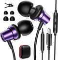 USB C Headphones for iPad A16 11 10 Noise Canceling in-Ear Wired Earbuds with Mic Volume Control Type C Earphone for iPhone 17 Pro Max 16e 16 15/Samsung S26 S25 S24 S23 Flip A17/Pixel 9 9a 10/Android