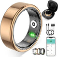 Smart Ring for Women Men,No Subscription Fee,Fitness Tracker Ring with Heart Rate, Sleep Monitoring, Blood Oxygen, Step Counting for iOS and Android, Waterproof(Rose Gold, 10)