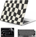Anban Compatible with MacBook Pro 14 inch Case 2026-2021 M5 M4 M3 M2 M1 A3426 A3427 A3434 A3112 A3185 A3401 A2918 A2992 A2779 A2442, Plastic Hard Shell+Keyboard Cover+Screen Protector, Black Checkered