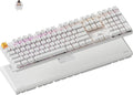 Keychron KJ5 Wireless Custom Mechanical Keyboard, 2.4 GHz Bluetooth QMK Full-Size Layout RGB, Hot-swappable Brown Switch Compatible with Mac Windows Linux, for Gaming Office - White