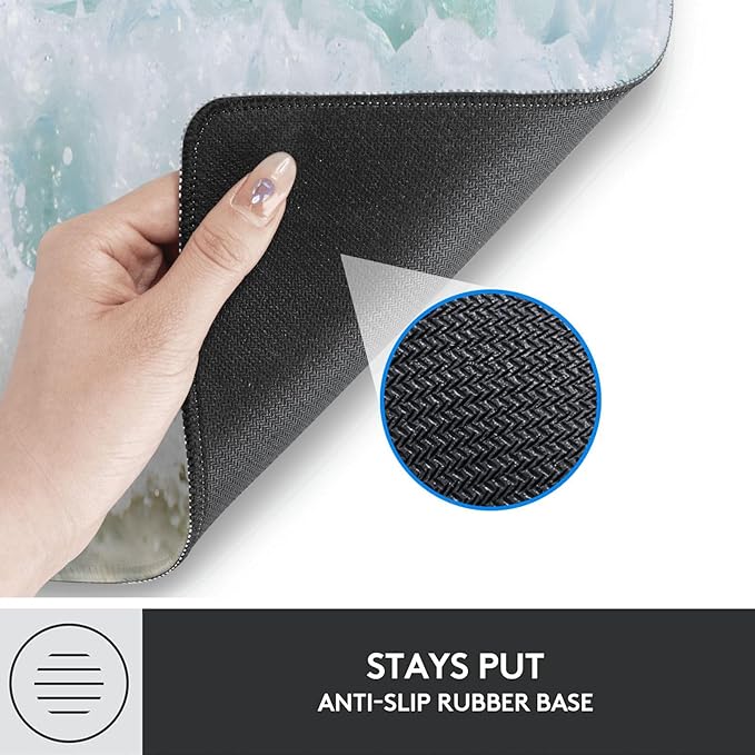 Gaming Mouse Pad, American Flag Sunflower Mouse Pad, Desk Mat, Non-Slip Rubber Base MousePads for Computers Laptop Office School Home Accessories Decor 31.5" x 11.8"