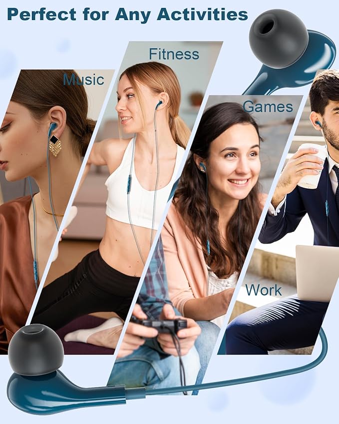USB C Headphones for iPhone 15 Plus 16 Pro 17 Pro Max Samsung Galaxy Headphones S24 S23 Ultra S26 S25 S22 A56 A55 A26 A16 Pixel Xiaomi Wired Earbuds Magnetic in-Ear Type C Earphones with Microphone