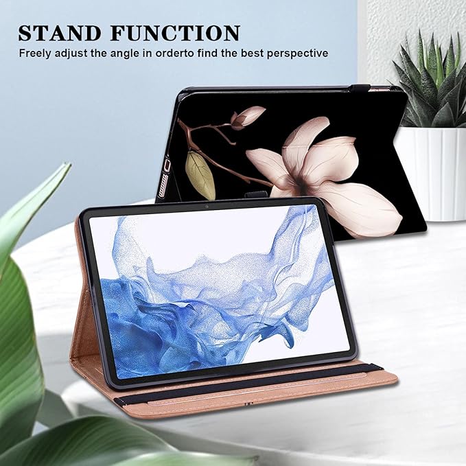 Case for iPad Air 13 inch (M4/M3/M2) 2026/2025/2024, PU Leather Stand Shockproof Cover with Pen Holder & Card Slots - Mandala Flower